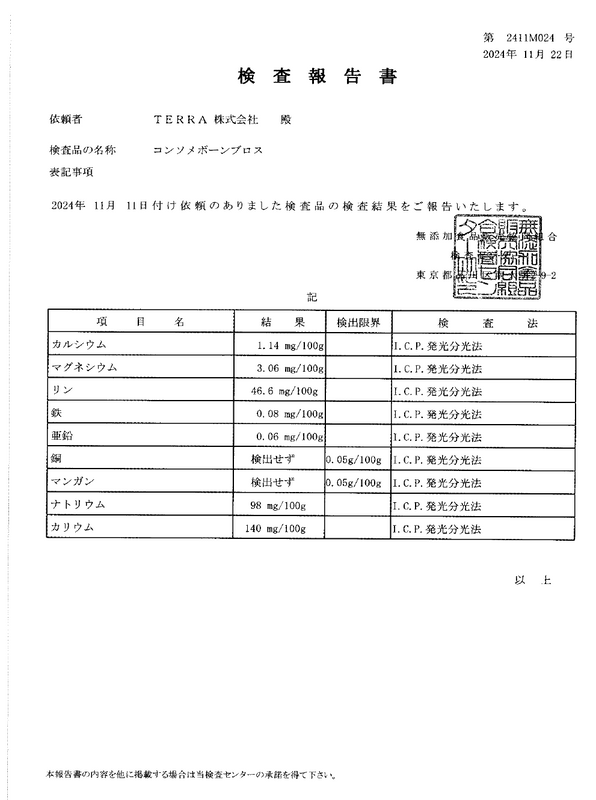 検査報告書