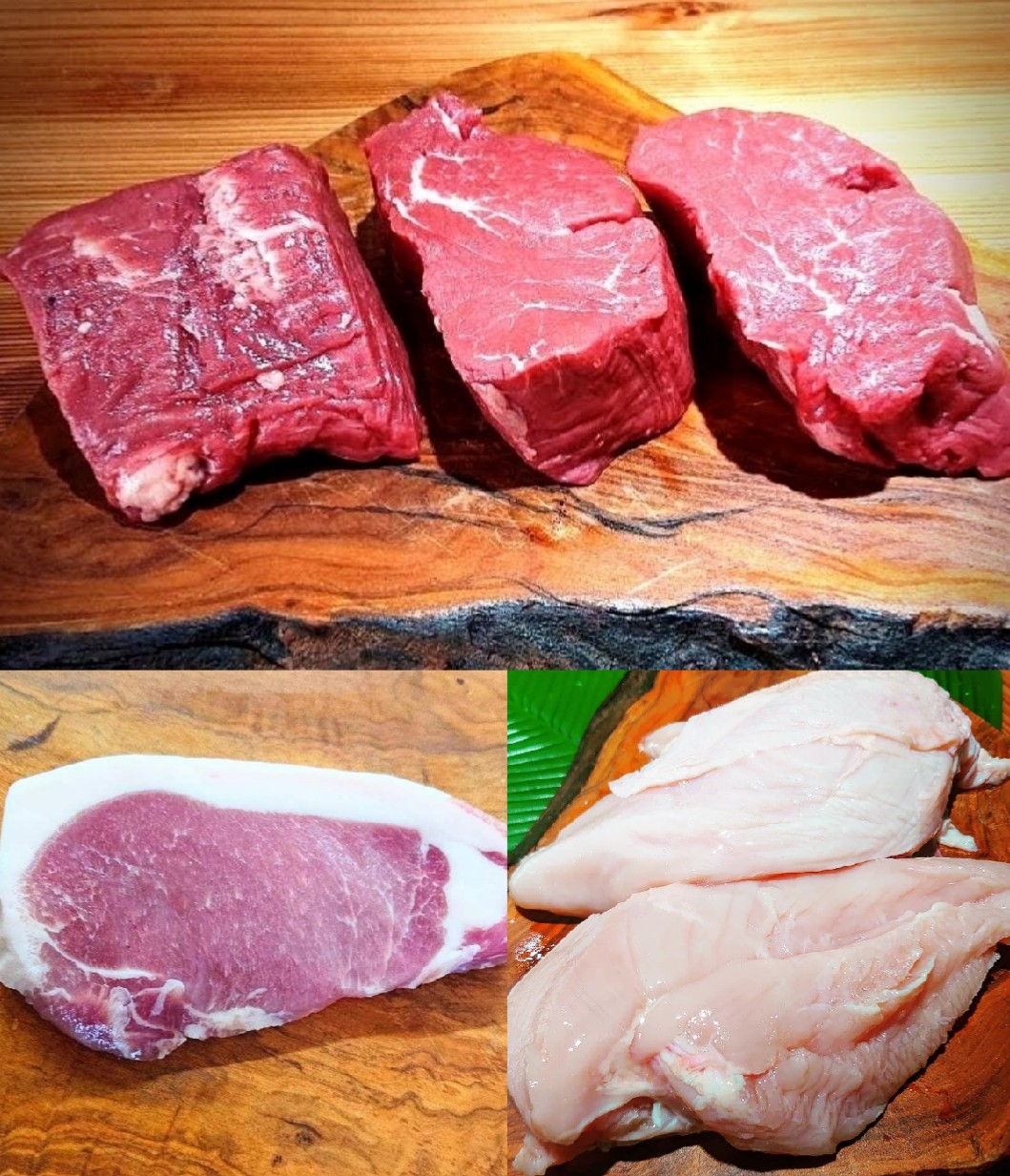 初めての方にオススメ<BR>🎐夏の健康肉スペシャルトリオ　<BR>牧草牛・放牧豚・特別飼育鶏食べ比べセット