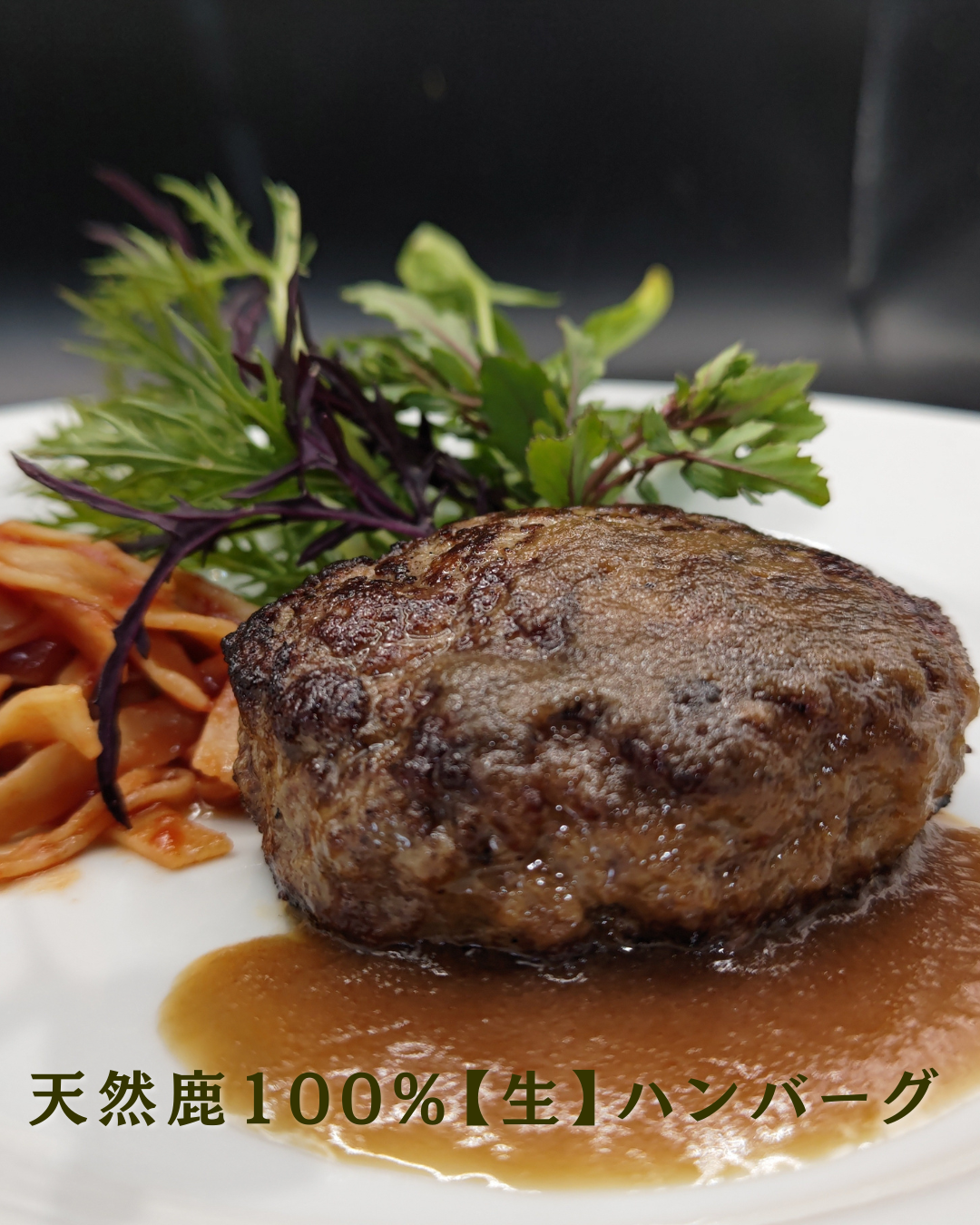 日本鹿【生】ハンバーグ<BR>九州産天然日本鹿100%<BR>✨アスリートも注目！のスーパーフード！<BR>VENISONのSDGs商品<BR>お得なセットもあり！
