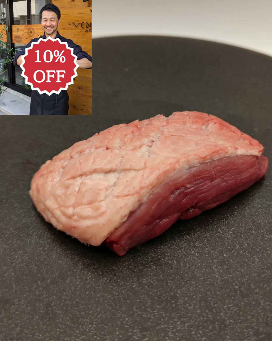 ありがとうSALE🙏<BR>京都亀岡産平飼い七谷🟢鴨　<BR>ロース肉150g　<BR>✨ロースト、煮物、年越し蕎麦などに<BR>3600円が↓